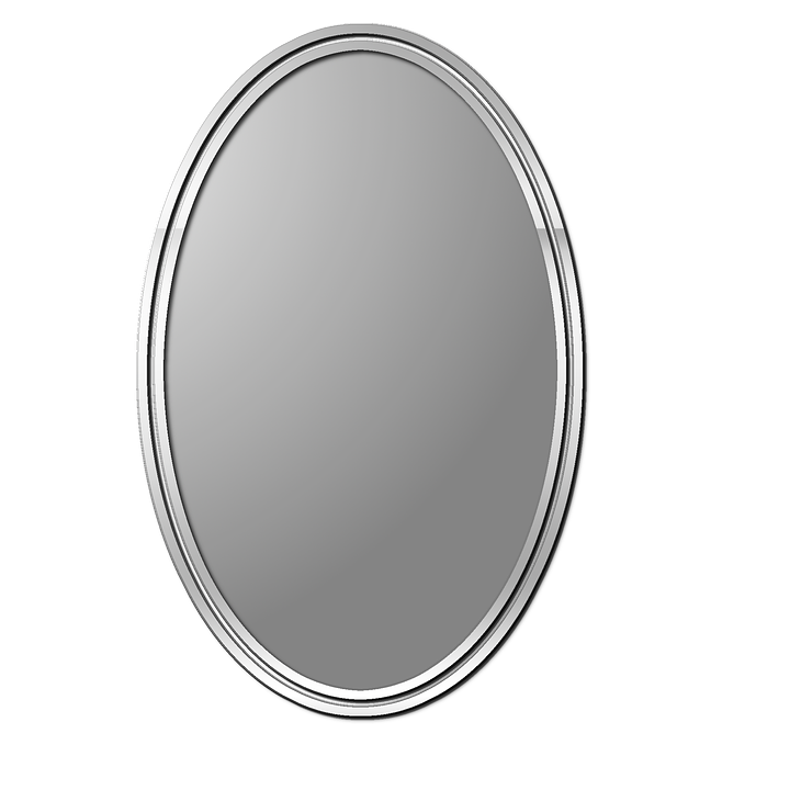 Nydeligt ovalt spejl